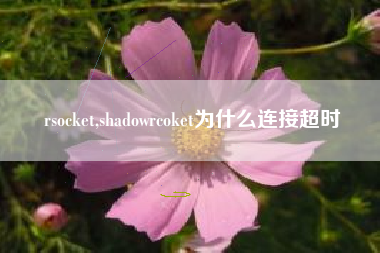 rsocket,shadowrcoket为什么连接超时