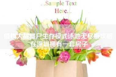 植物大战僵尸生存模式泳池无尽版攻略,在深圳拥有一套房子