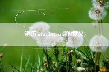 遍历arraylist(array的意义)