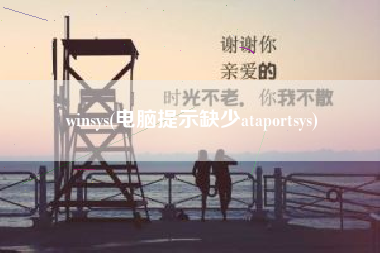 winsys(电脑提示缺少ataportsys)