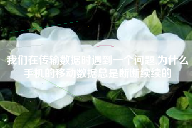 我们在传输数据时遇到一个问题,为什么手机的移动数据总是断断续续的