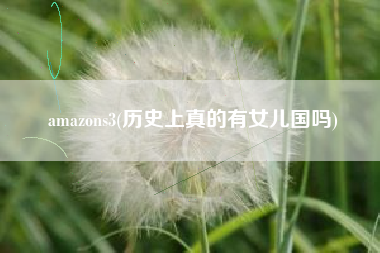 amazons3(历史上真的有女儿国吗)