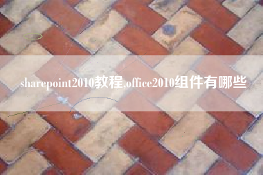 sharepoint2010教程,office2010组件有哪些