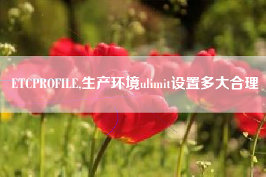 ETCPROFILE,生产环境ulimit设置多大合理