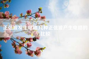 正弦波发生电路,几种正弦波产生电路的比较