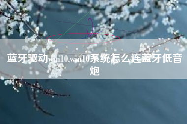 蓝牙驱动win10,win10系统怎么连蓝牙低音炮