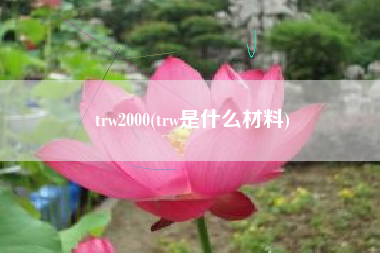 trw2000(trw是什么材料)