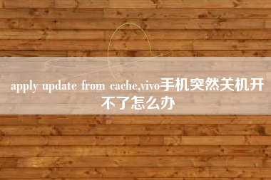 apply update from cache,vivo手机突然关机开不了怎么办