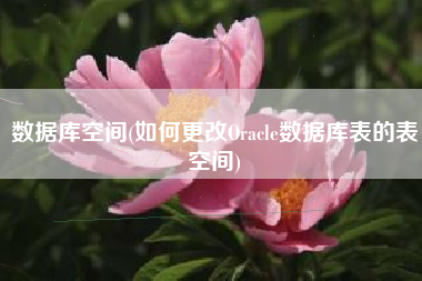 数据库空间(如何更改Oracle数据库表的表空间)