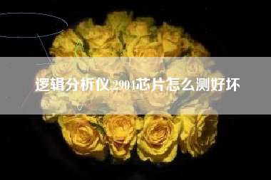 逻辑分析仪,2904芯片怎么测好坏