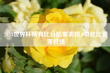 2018世界杯所有比分结果表格,0哥伦比亚等胜绩