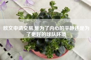 欧文申请交易,是为了内心的平静还是为了更好的球队环境