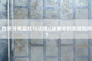 西班牙男篮在与法国41决赛中的表现如何？
