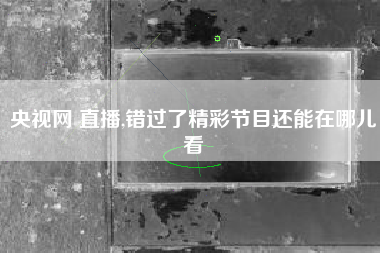央视网 直播,错过了精彩节目还能在哪儿看