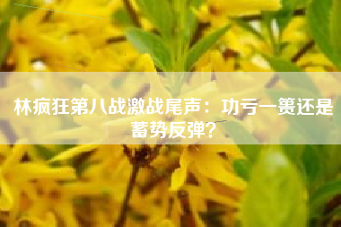 林疯狂第八战激战尾声：功亏一篑还是蓄势反弹？