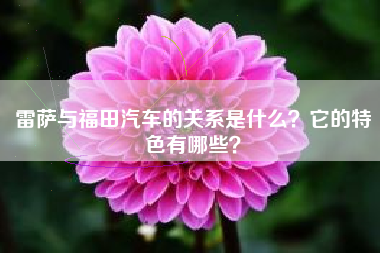雷萨与福田汽车的关系是什么？它的特色有哪些？