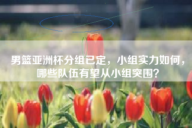 男篮亚洲杯分组已定，小组实力如何，哪些队伍有望从小组突围？