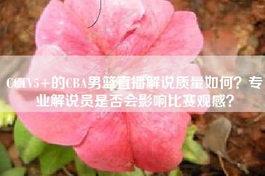 CCTV5+的CBA男篮直播解说质量如何？专业解说员是否会影响比赛观感？