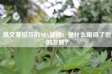 凯文塞拉芬的NBA征途：是什么阻碍了他的发展？