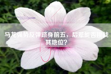 马龙强势反弹跻身前五，后辈能否挑战其地位？