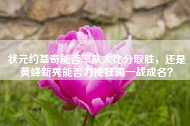 状元约基奇能否率队大比分取胜，还是黄蜂新秀能否力挽狂澜一战成名？