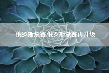 俄罗斯禁赛,俄罗斯禁赛再升级