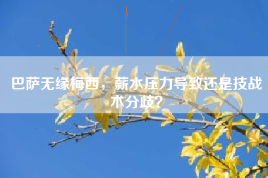 巴萨无缘梅西，薪水压力导致还是技战术分歧？