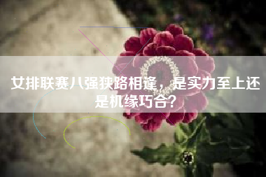 女排联赛八强狭路相逢，是实力至上还是机缘巧合？
