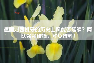 德国对西班牙的历史上风能否延续？两队强强碰撞，胜负难料！
