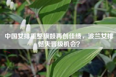 中国女排重整旗鼓再创佳绩，波兰女排憾失晋级机会？