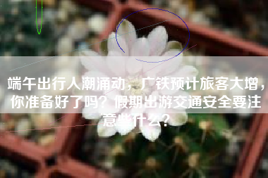 端午出行人潮涌动，广铁预计旅客大增，你准备好了吗？假期出游交通安全要注意些什么？