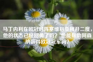 马丁内利在欧冠对阵塞维利亚梅开二度，他的状态已经回勇了吗？ 他能帮助阿森纳赢得欧冠冠军吗？