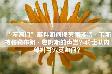 “友妈门”事件如何损害德隆特·韦斯特和勒布朗·詹姆斯的声誉？骑士队内部纠葛究竟如何？