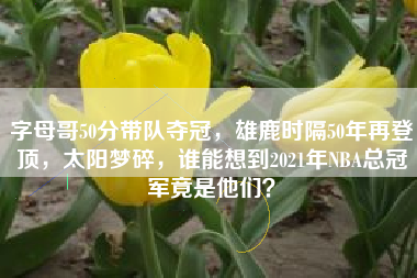 字母哥50分带队夺冠，雄鹿时隔50年再登顶，太阳梦碎，谁能想到2021年NBA总冠军竟是他们？