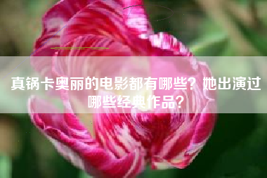 真锅卡奥丽的电影都有哪些？她出演过哪些经典作品？