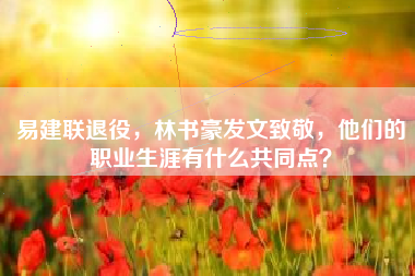 易建联退役，林书豪发文致敬，他们的职业生涯有什么共同点？
