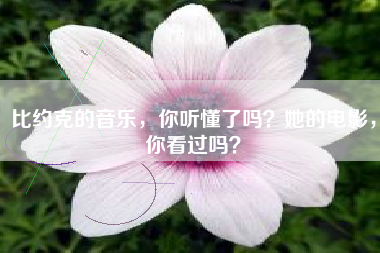 比约克的音乐，你听懂了吗？她的电影，你看过吗？