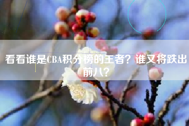 看看谁是CBA积分榜的王者？谁又将跌出前八？