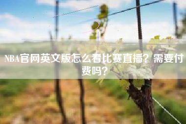 NBA官网英文版怎么看比赛直播？需要付费吗？