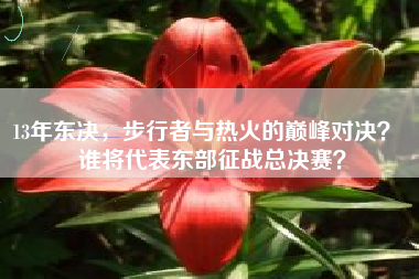 13年东决，步行者与热火的巅峰对决？  谁将代表东部征战总决赛？