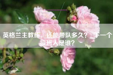 英格兰主教练，还能带队多久？  下一个接班人是谁？