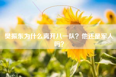 樊振东为什么离开八一队？他还是军人吗？